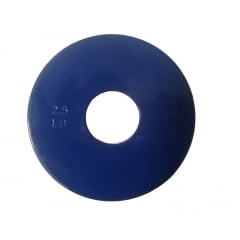 Anilha de ferro Fracionada Azul 2,5 Lbs